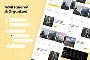 Adventure Travel Web Design, a Wireframe Template by INSPR STD (Thumbnail 5 of 6)