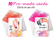 Boho flamingo Watercolor set, an Illustration by Evgeniia (Thumbnail 5 of 10)