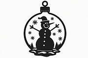 Christmas Ornament Laser Cut Bundle, a Graphic by Creativeshirt (Thumbnail 16 of 16)