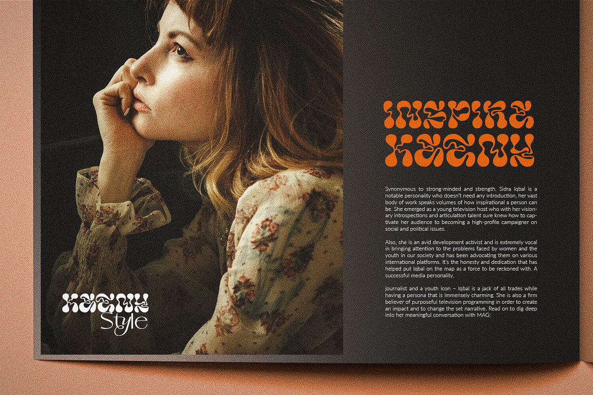 Deep Dope - Psychedelic Liquid Font, a Font by creativemedialab (Photo 4 of 10)