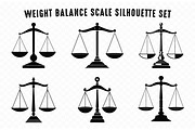 Weight Balance Scale Silhouette SVG, an Object Illustration by Gfx Expert Team (Thumbnail 2 of 3)
