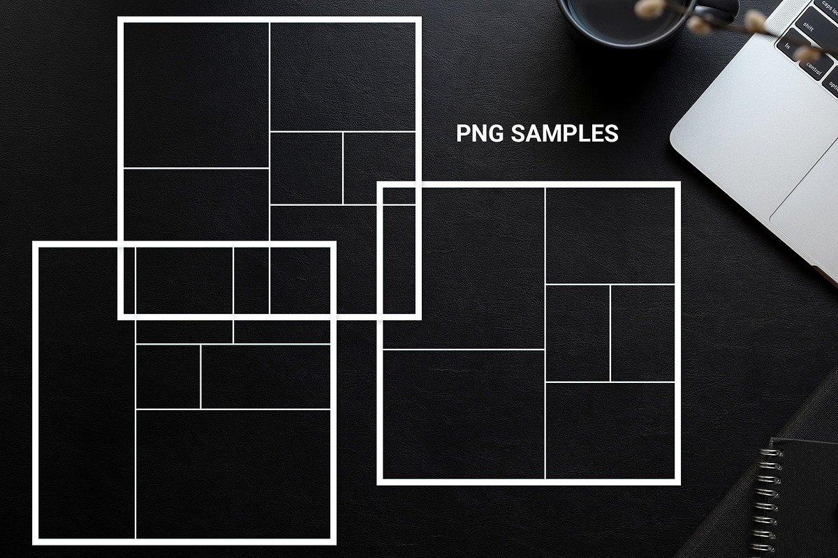 30 Square Photo Collage Templates, a Templates & Theme by DickyJiang Illustrations (Photo 6 of 6)