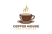 Coffee House Logo | Coffee Shop logo, a Branding & Logo Template by Master Design (Thumbnail 2 of 3)