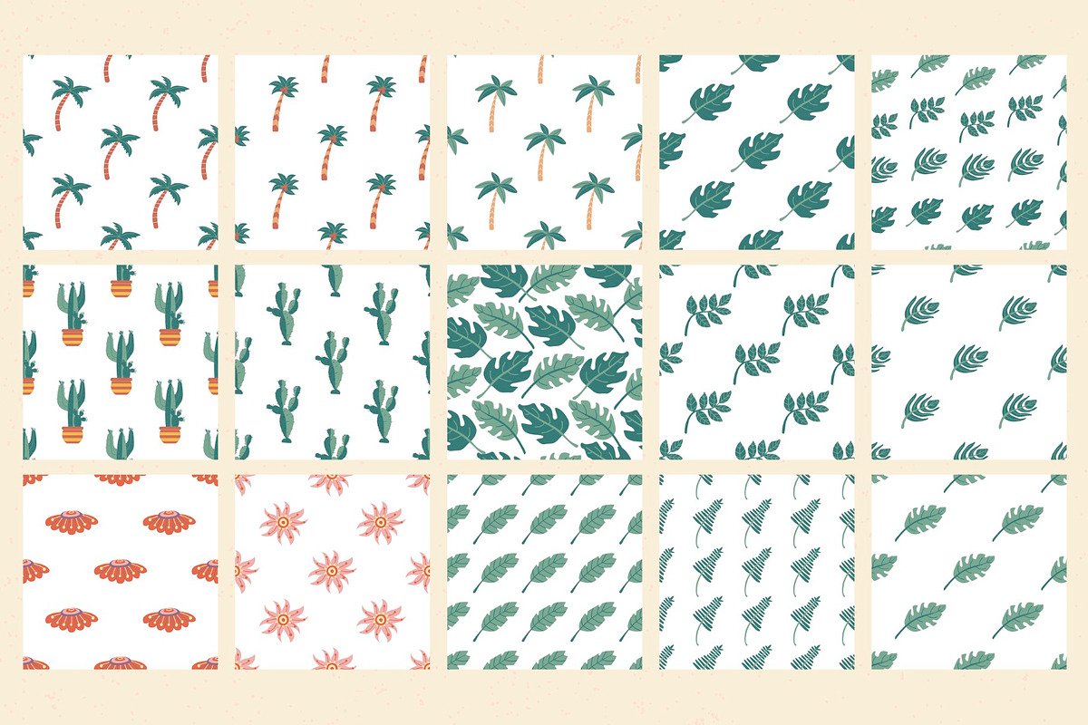140 Retro Summer Seamless Patterns, a Pattern Graphic by IRSYART (Photo 12 of 15)
