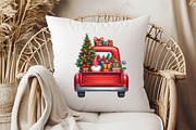 Merry Christmas Truck PNG, an Illustration by Libby Wishes (Thumbnail 2 of 6)
