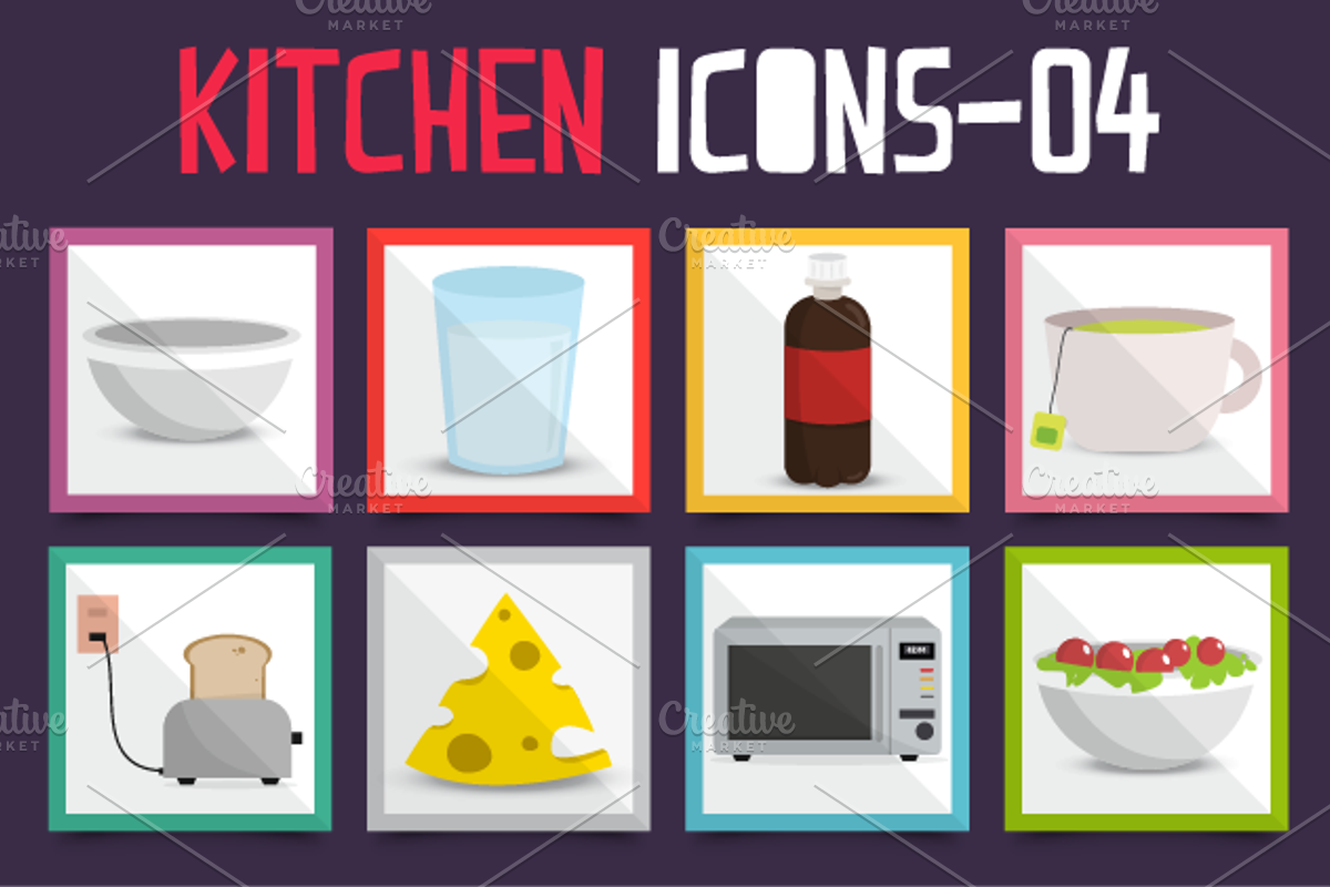 Kitchen Icons Set, an Icon by himoki (Photo 5 of 5)
