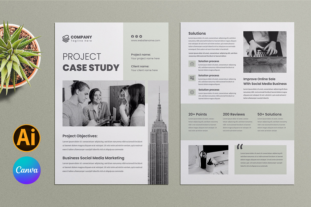Case Study Template - Canva