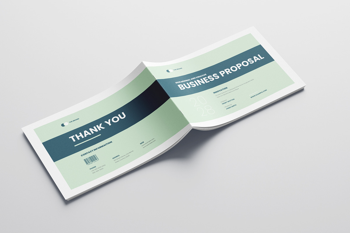Business Proposal Landscape | Canva, a Brochure Template by Pixelpick