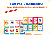 Body Parts Flashcards for Kids: A Fu, a Card Template by John_Walker (Thumbnail 1 of 4)