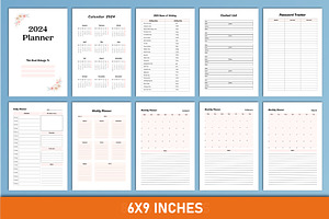 Editable 2024 Planner Canva Interior