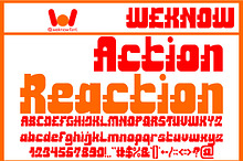 Action Reaction font