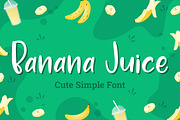 Banana Juice - Cute Simple Font, a Font by Almarkhatype (Thumbnail 1 of 10)