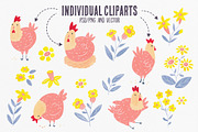 Cheeky Chicks + 16 Seamless Patterns, a Pattern Graphic by Petite Salade (Thumbnail 2 of 5)