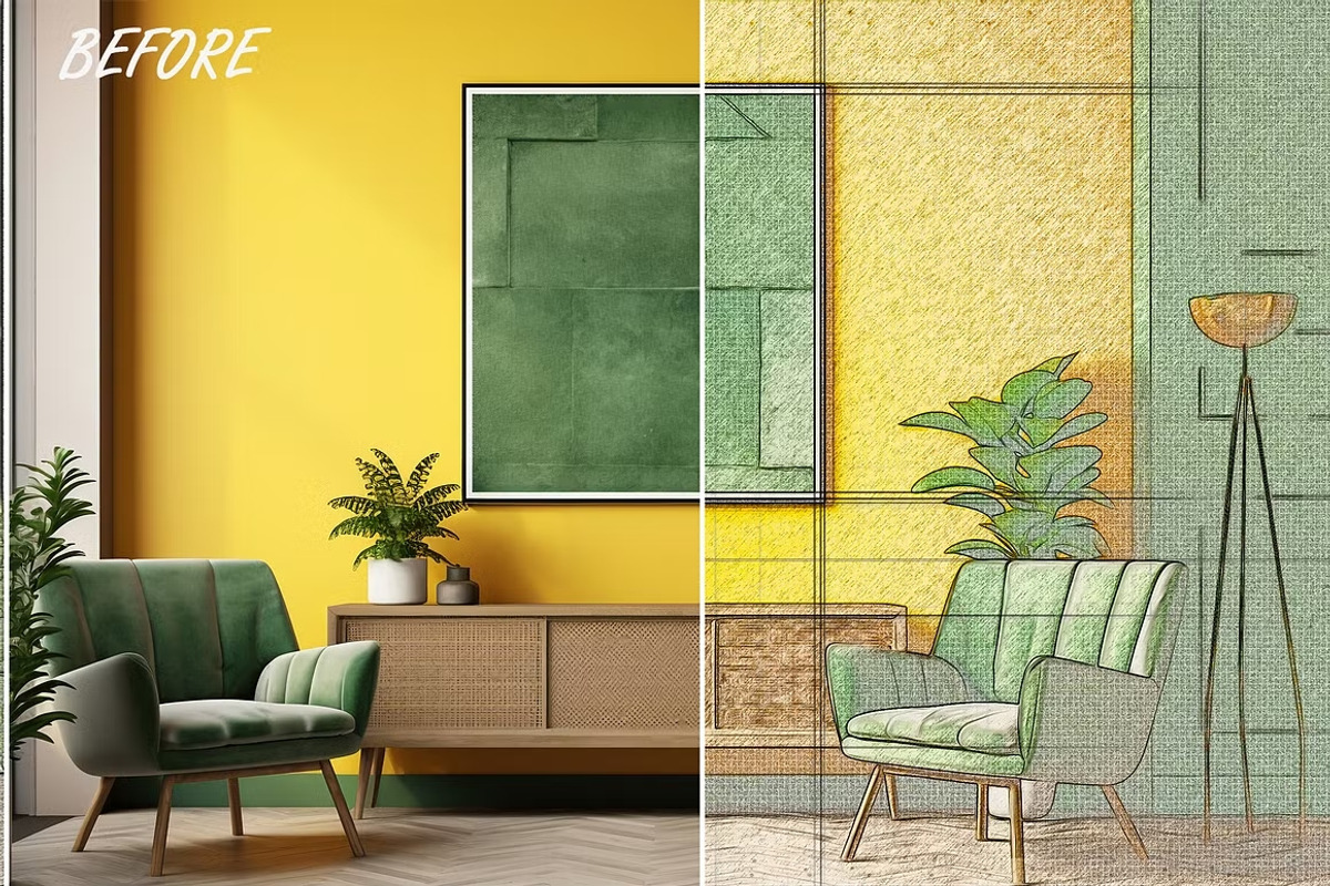 3 in 1 Colored Pencil Photo Effects, an Action Add-On by 3d_model_tifotizi (Photo 5 of 7)