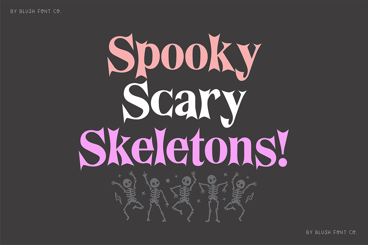 MACABRE Scary Halloween Font, a Serif Font by Blush Font Co. (Photo 4 of 4)