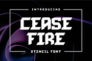 Cease Fire Bold Display, a Sans Serif Font by Gumrega Studio (Thumbnail 1 of 7)
