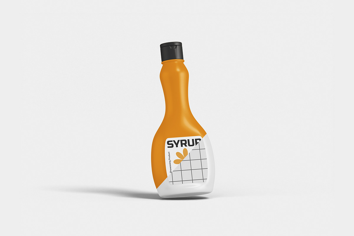 Syrup Bottle Mockup, a Packaging Mockup by Unerispace (Photo 2 of 2)