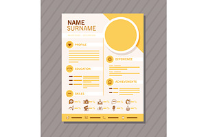 Yellow Curriculum Vitae