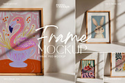 Leaning Frame Poster Mockup | PSD, a Household Mockup by momomockps (Thumbnail 2 of 8)