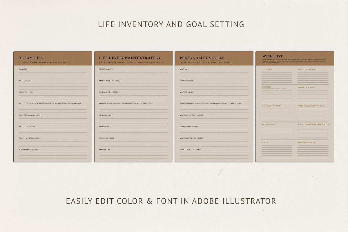 Wellness Planner, a Stationery Template by Anatartan Design (Photo 10 of 13)