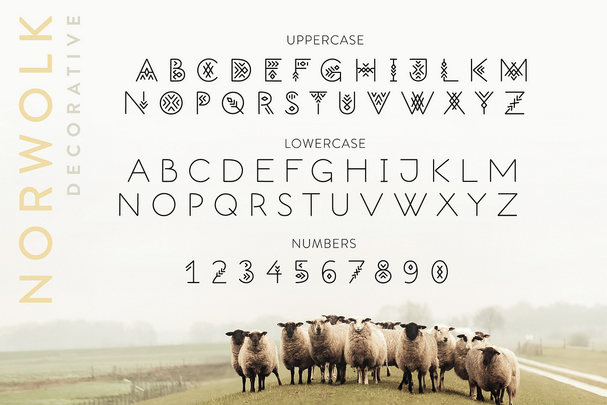 Thin Line Font Bundle: 7 in 1, a Symbol Font by Struvictory.art (Photo 11 of 30)