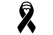 Breast Cancer Heart Ribbon SVG, a Seasonal Illustration by abu67222 (Thumbnail 4 of 13)