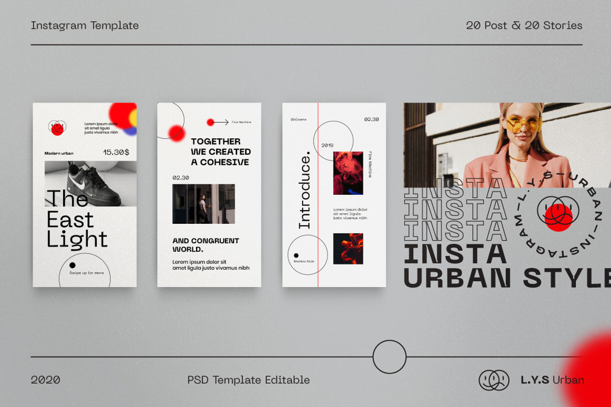 L.Y.S - Streetwear Instagram Bundles, a Social Media Template by Dirtytemp Studio (Photo 4 of 10)