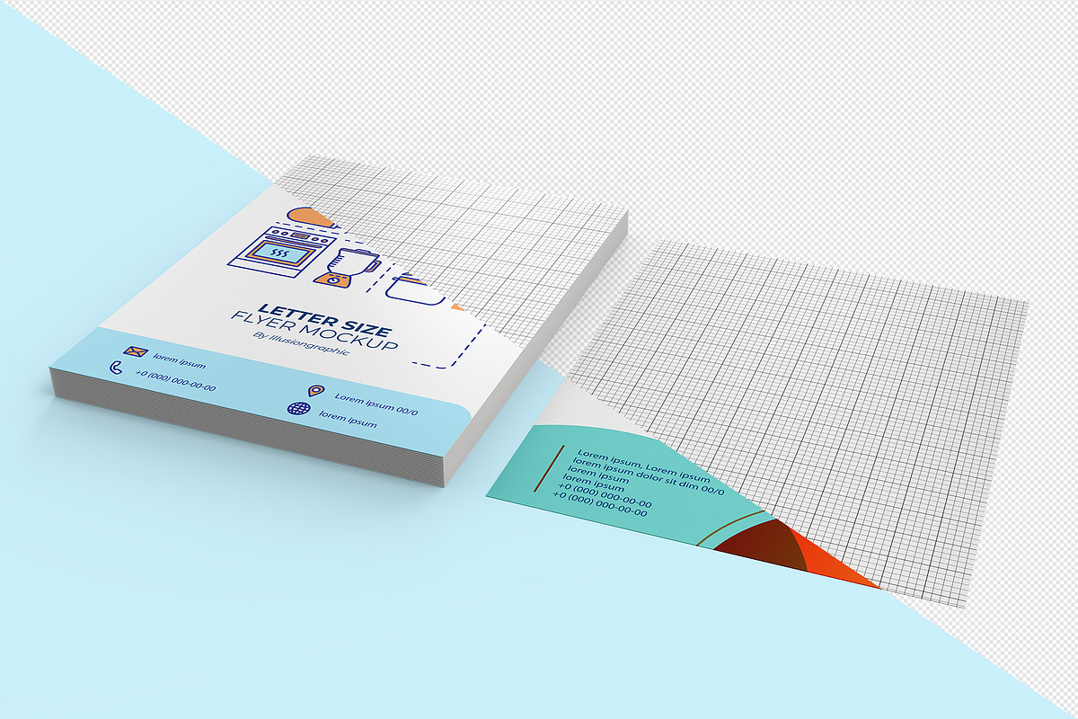 US Letter Size Flyer Mockup, an Advertising Mockup by Illusiongraphic (Photo 15 of 25)
