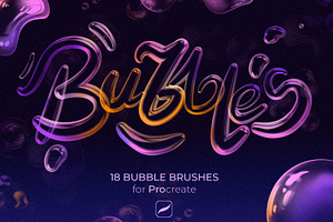 Bubble brushes for PROCREATE