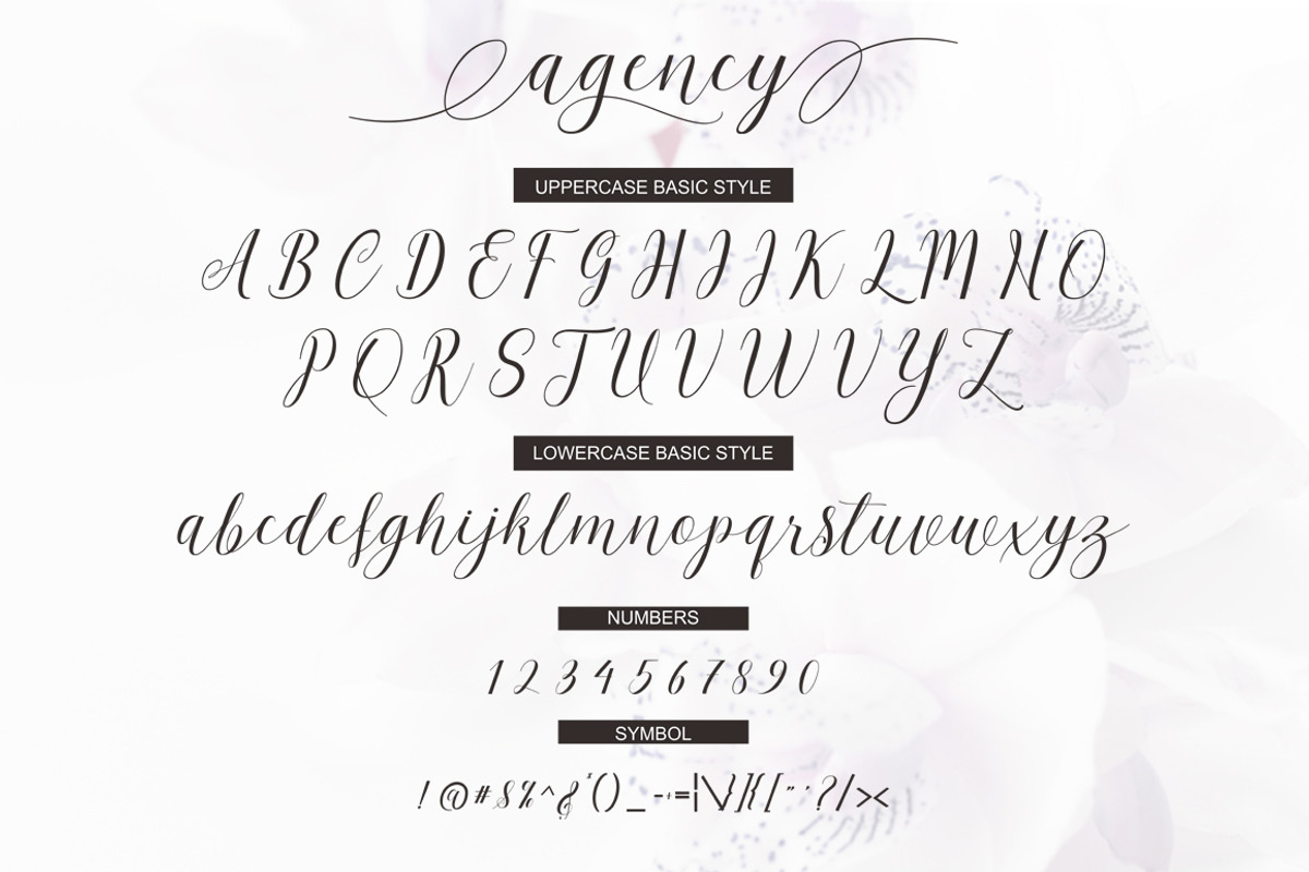 Agency Script, a Script Font by josstype (Photo 10 of 11)