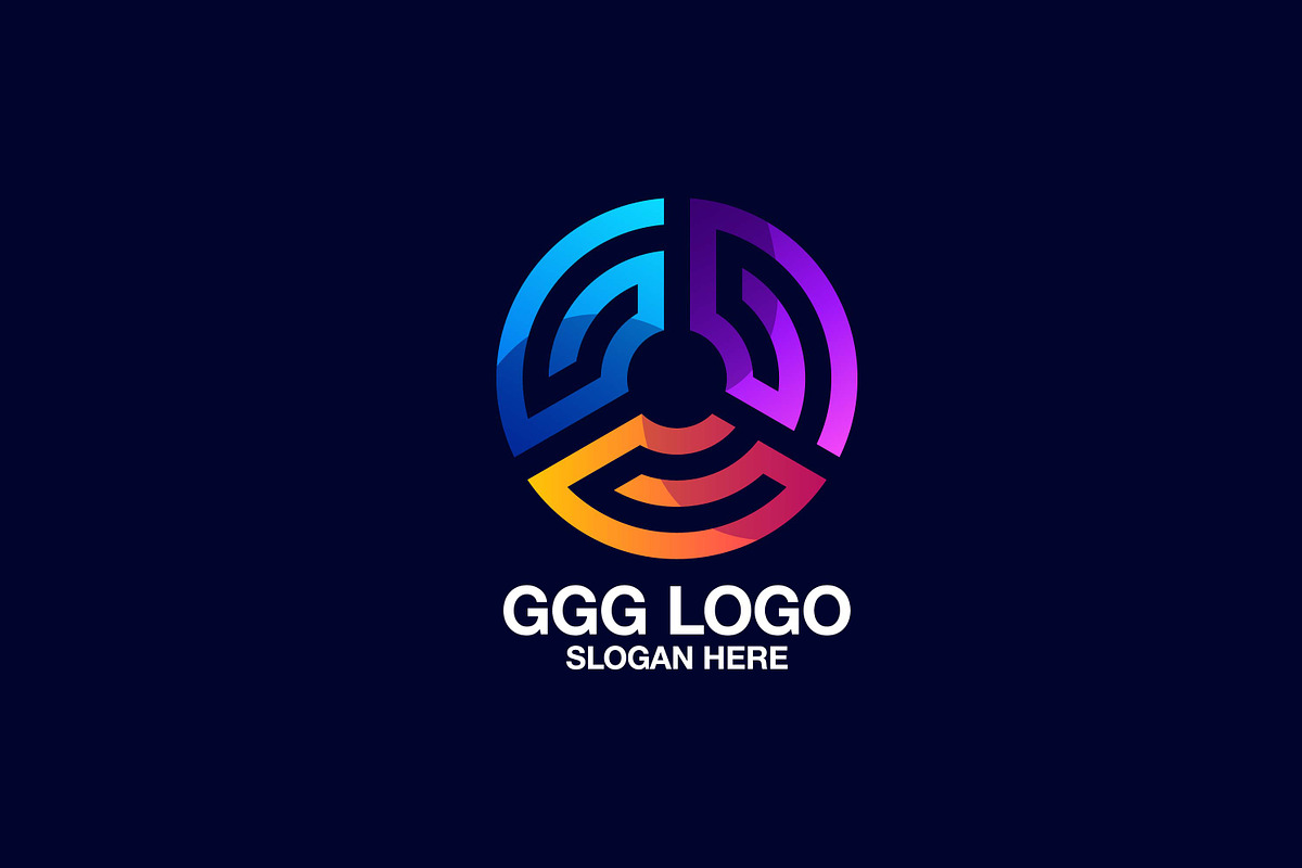 triple letter g vector template logo, a Branding & Logo Template by OmerStudio