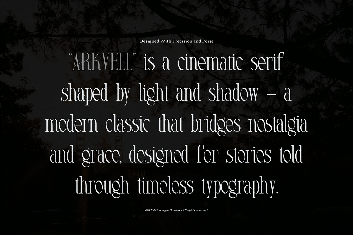 Arkvell | Modern Display Serif, a Serif Font by gracetype_studio (Photo 8 of 12)