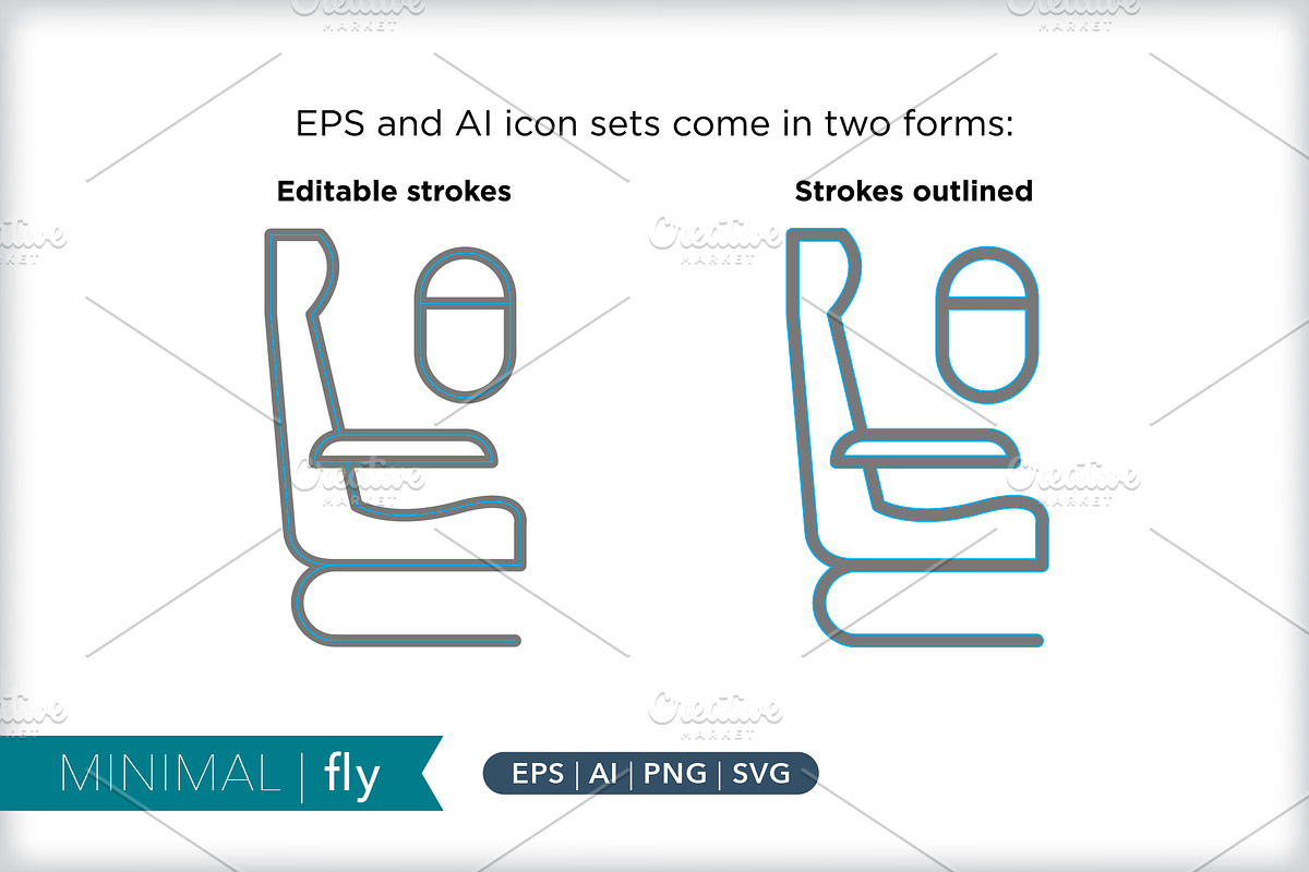 Minimal fly icons, an Outline Icon by Picture Window (Photo 3 of 5)