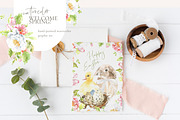 Welcome Spring! Watercolor Easter, an Animal Illustration by Catherine Wheel (Thumbnail 4 of 14)