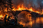 Firefighter Emergency Action, a Technology Illustration by StockVerse Creative (Thumbnail 2 of 4)
