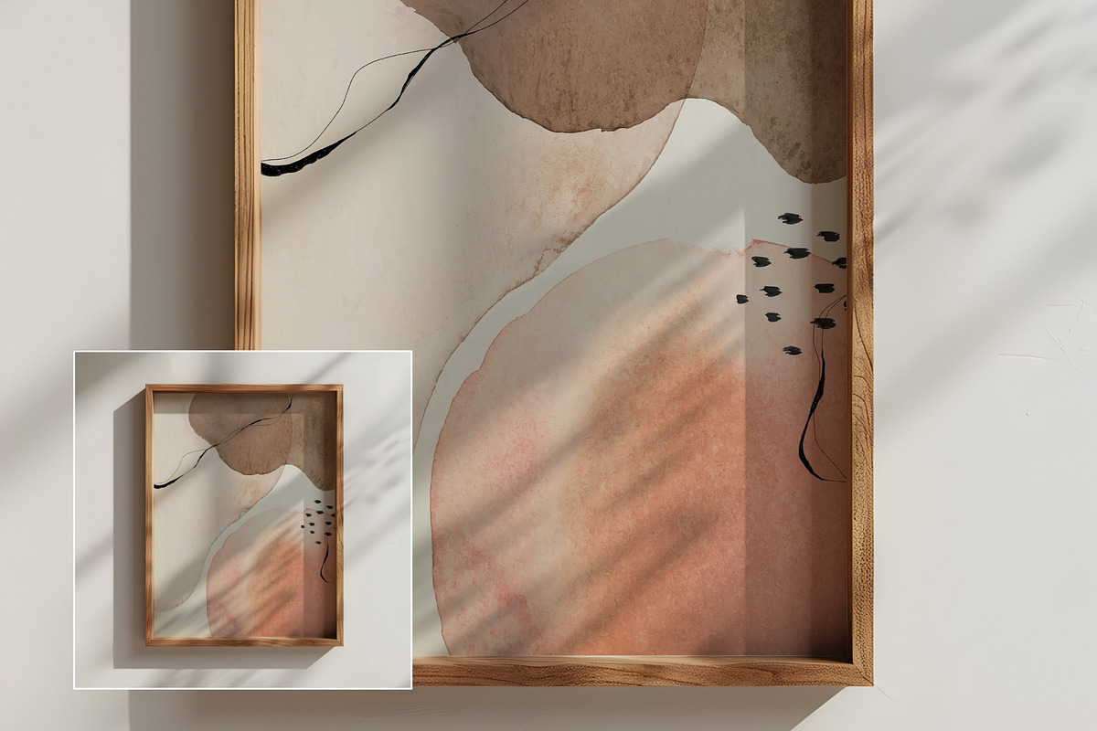 Minimal Wooden Frame Mockup FR-MI-05, a Household Mockup by Callistemon Creative (Photo 9 of 9)