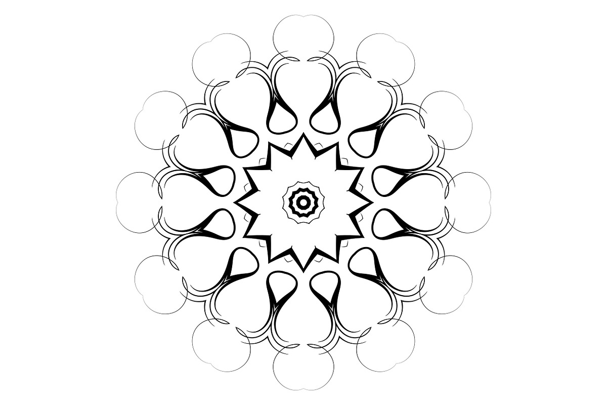 Artistic Mandala Vector Collection, a Decorative Illustration by NJ Himel (Photo 97 of 101)