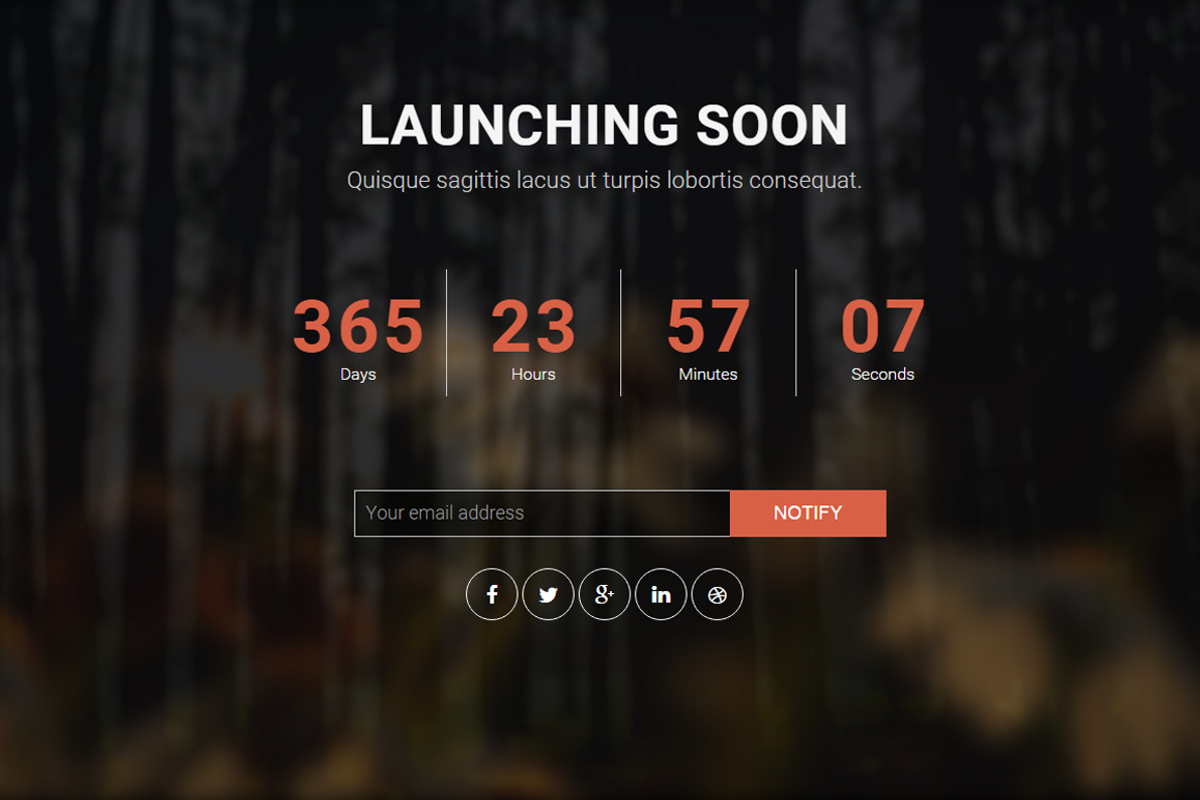 Galaxy - Coming Soon Template, a Bootstrap Template by SKETCHLINES DESIGN