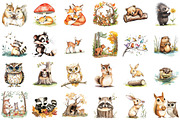 Woodland Forest Animals Friends Clip, an Illustration by Sublimation Artist (Thumbnail 2 of 6)
