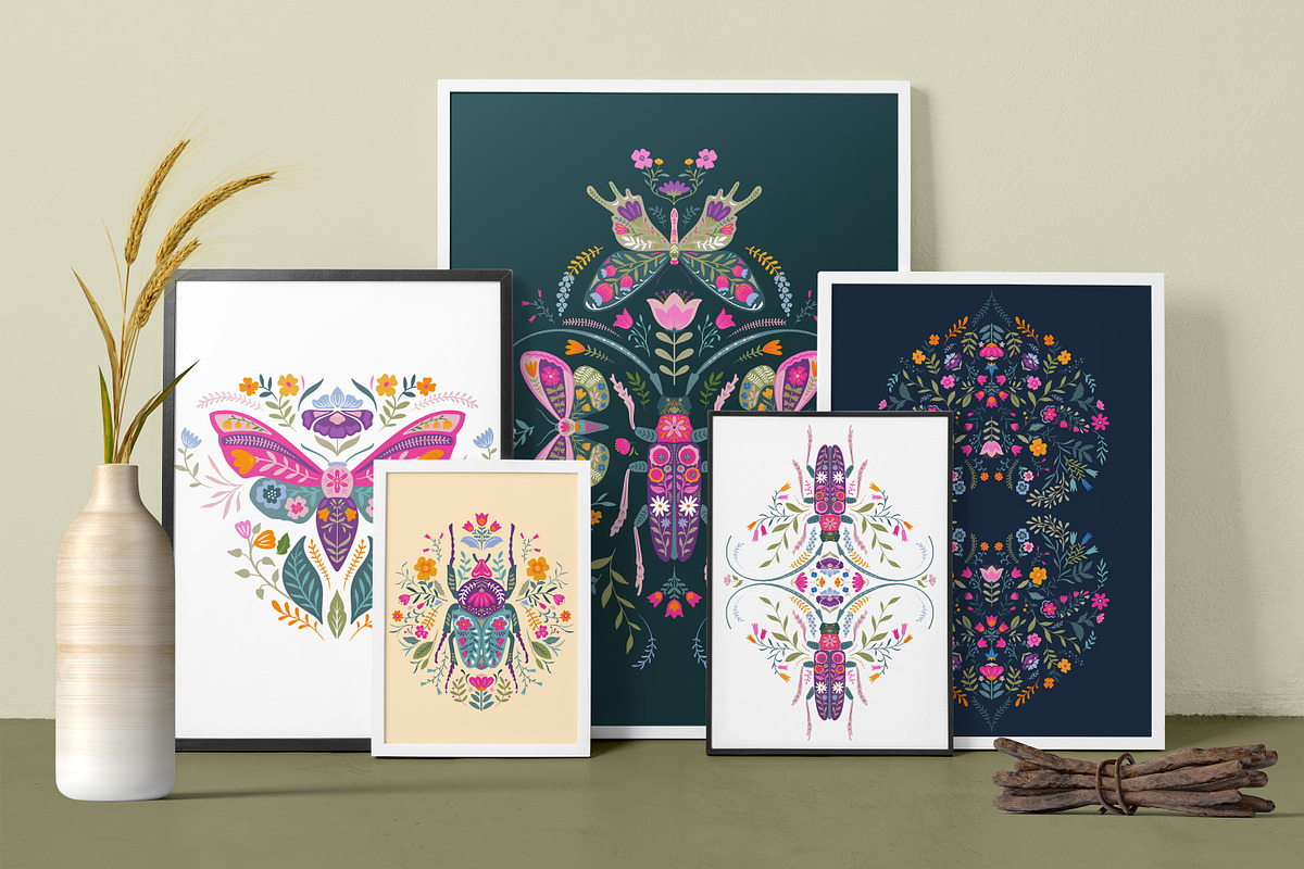Folk Art Vector Collection, a Pattern Graphic by Molly art (Photo 8 of 15)