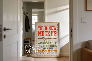 Hallway Poster Frame with Reflection
