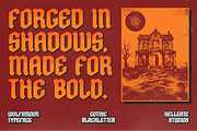 Wolfsmoon Bold Gothic Blackletter, a Blackletter Font by GRVS Studio (Thumbnail 2 of 6)