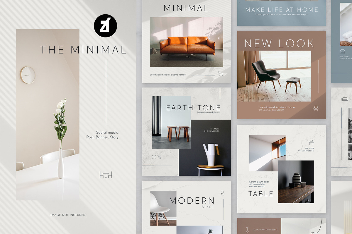 Minimal social media graphic, a Social Media Template by Chanut is industries (Photo 1 of 11)