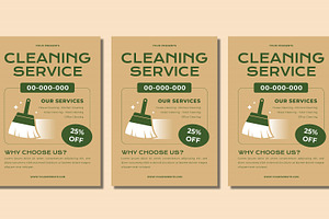 Cleaning Service Flyer Set