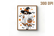 Halloween Ghost Sublimation PNG, an Illustration by Libby Wishes (Thumbnail 2 of 6)