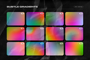 Grainy Backgrounds & Retro Gradients