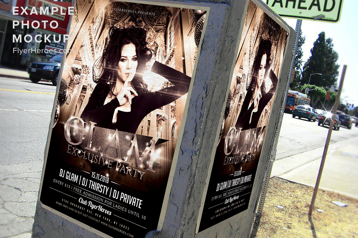 Club Party Flyer 1, a Flyer Template by FlyerHeroes (Photo 4 of 4)