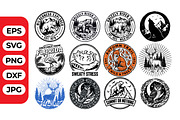 Vintage Wildlife Badge Bundle, an Object Illustration by Artonix (Thumbnail 1 of 13)