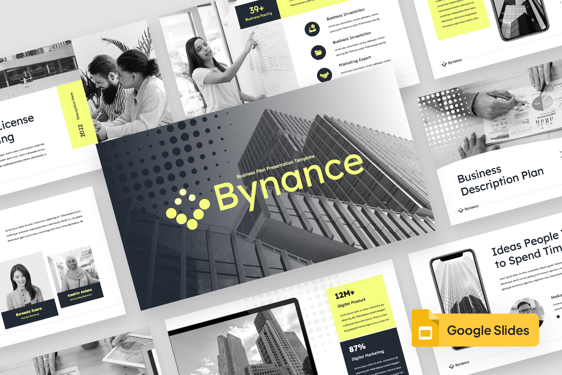 BYNANCE - Google Slides Template, a Presentation Template by rgbryand
