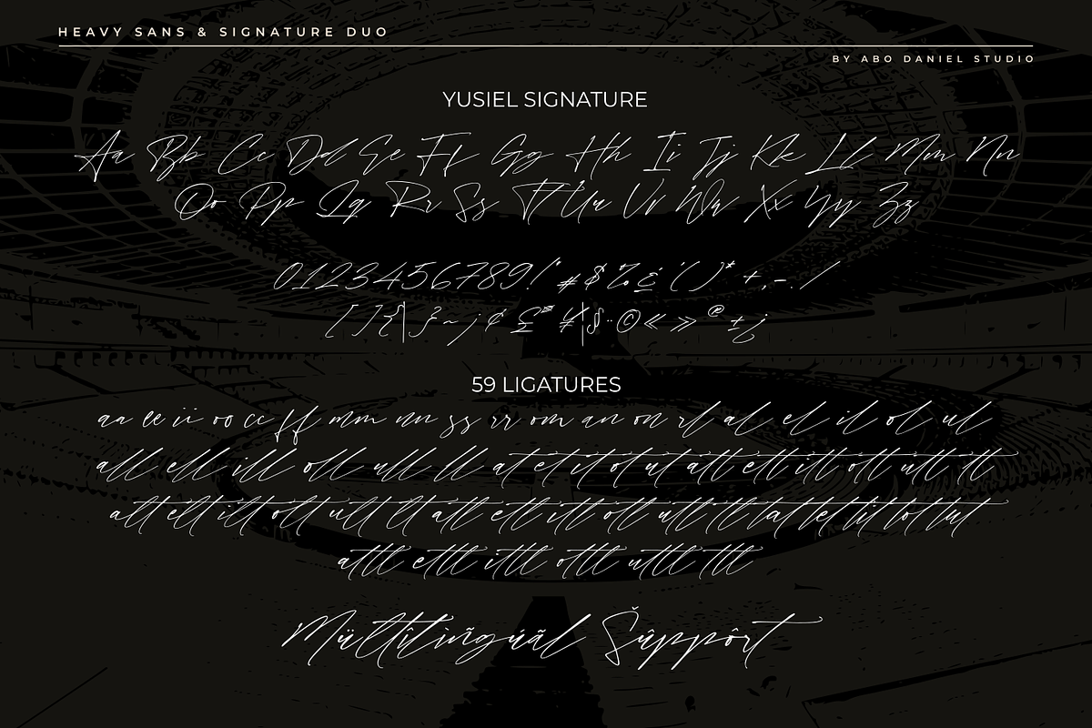 Yusiel, a Sans Serif Font by Abo Daniel Studio (Photo 12 of 13)